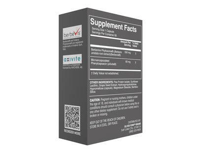 Silver Fern Brand Metabolism Supplement + Berberine Phytosome & aXivite – Supports Function & Wellness – 60 Capsules Silver FernBuy Supplements Australia
