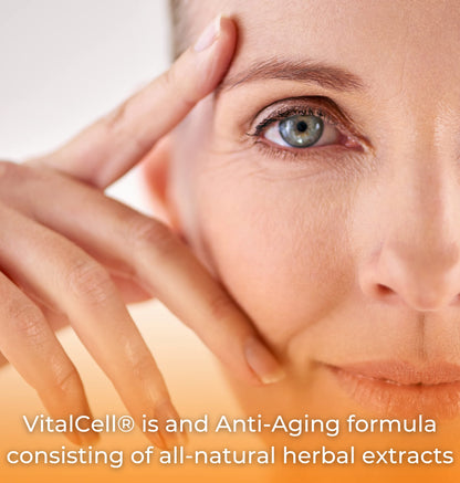 Vital Cell Natural Anti-Aging Supplement for Men and Women, Supporting Circulation and Healthy Organ Function (180 Vegetarian Capsules) TangoBuy Supplements Australia