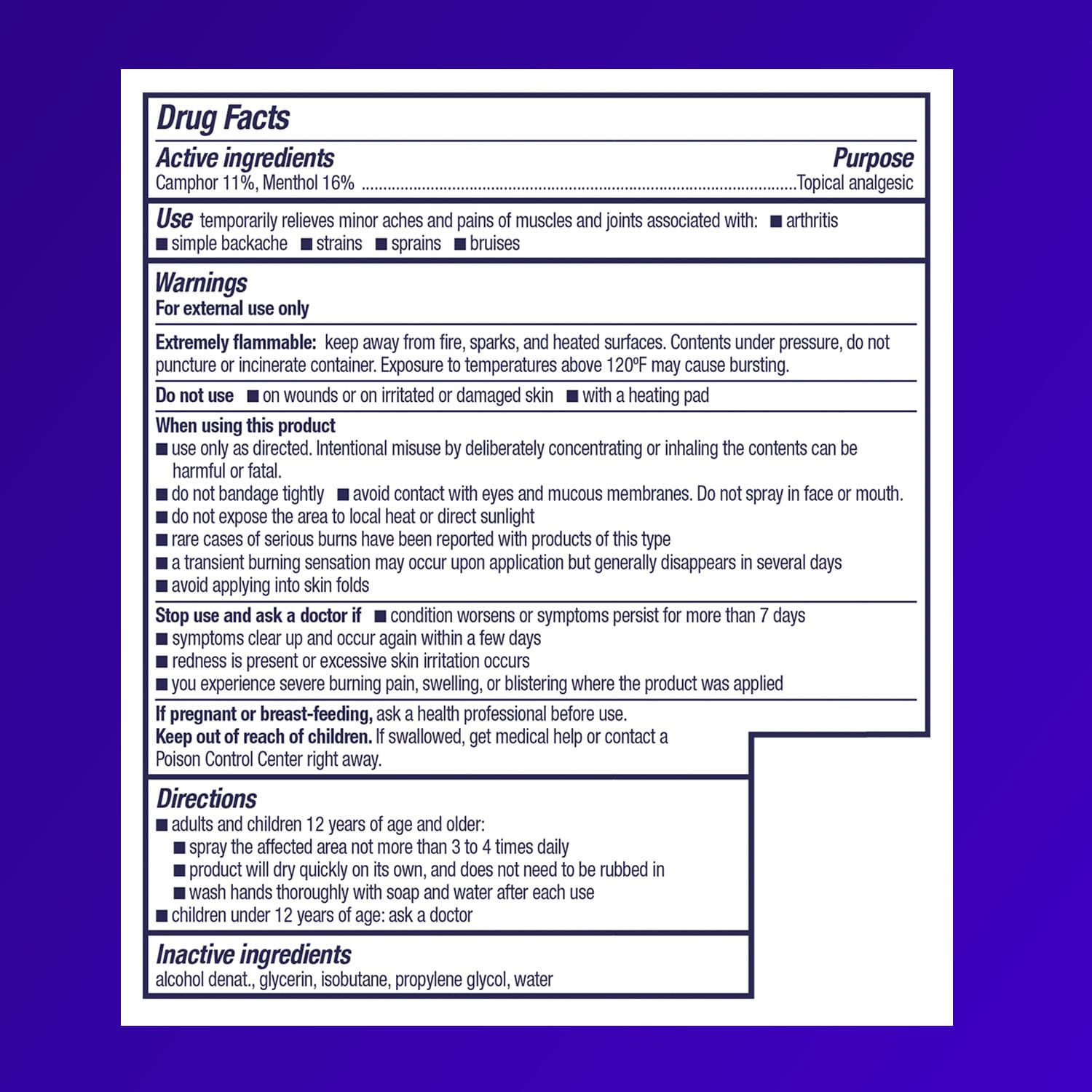 Icy Hot Advanced PRO Pain Relief Dry Spray, Fast-Acting and Quick-Drying Formula, Max Strength Pain Relief with Menthol 16% and Camphor 11% for Backaches, Joints, Muscle Strains and Arthritis, 4 oz Icy HotBuy Supplements Australia