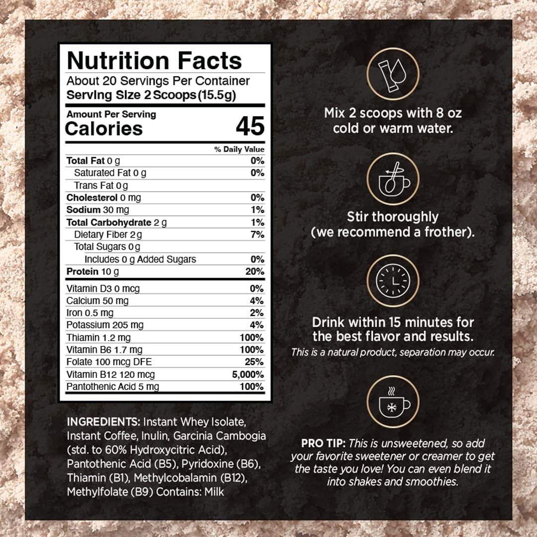 VitaCup Slim Protein Coffee for Diet Support, Instant Coffee w/Whey Protein Powder VitaCupBuy Supplements Australia