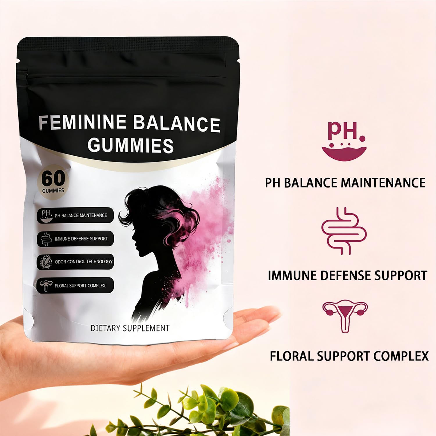 Pineapple Feminine Balance Gummies with Probiotics | Support for pH Balance & Freshness | Daily Intimate Wellness Support | Sugar-Free, Vegan | 60 Count (2) Nuora BalanceBuy Supplements Australia