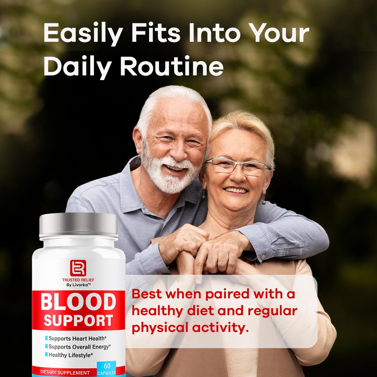Trusted Relief Blood Support Capsules - Official TrustedRelief Blood Support Vitamin Pills, Natural Trusted Relief Advanced Premium Formula Wellness & Overal Health, 60 Capsules for 1 Month LIVORKABuy Supplements Australia