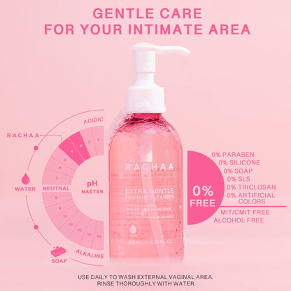 RACHAA Feminine Wash for Women, Lightening and Moisturizing, pH Balance Intimate Wash RACHAABuy Supplements Australia