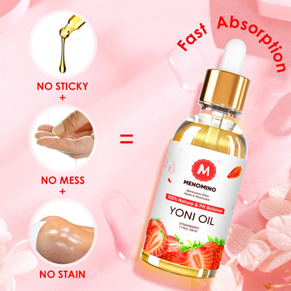 2 Pack Yoni Oil Feminine Oil for Women pH Balance - Feminine Deodorant - Vaginal Moisturizer - Eliminates Odor MENOMINOBuy Supplements Australia