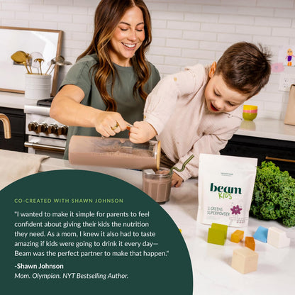 Beam Glow & Kids Wellness Bundle, Hormone Support for Women with Inositol & Ashwagandha, Superfood Powder with Fruits & Veggies for Kids' Growth & Immune Health BeamBuy Supplements Australia
