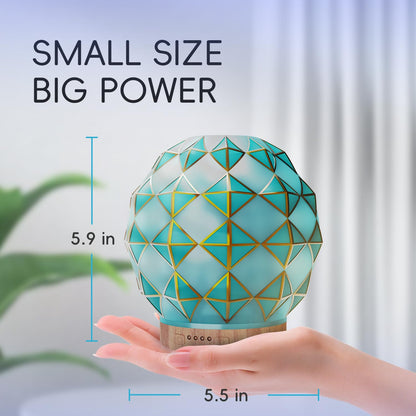 Youenkity Essential Oil Diffuser, Glass Ultrasonic Aromatherapy Diffuser with 7 Color LED Lights YOUENKITYBuy Supplements Australia
