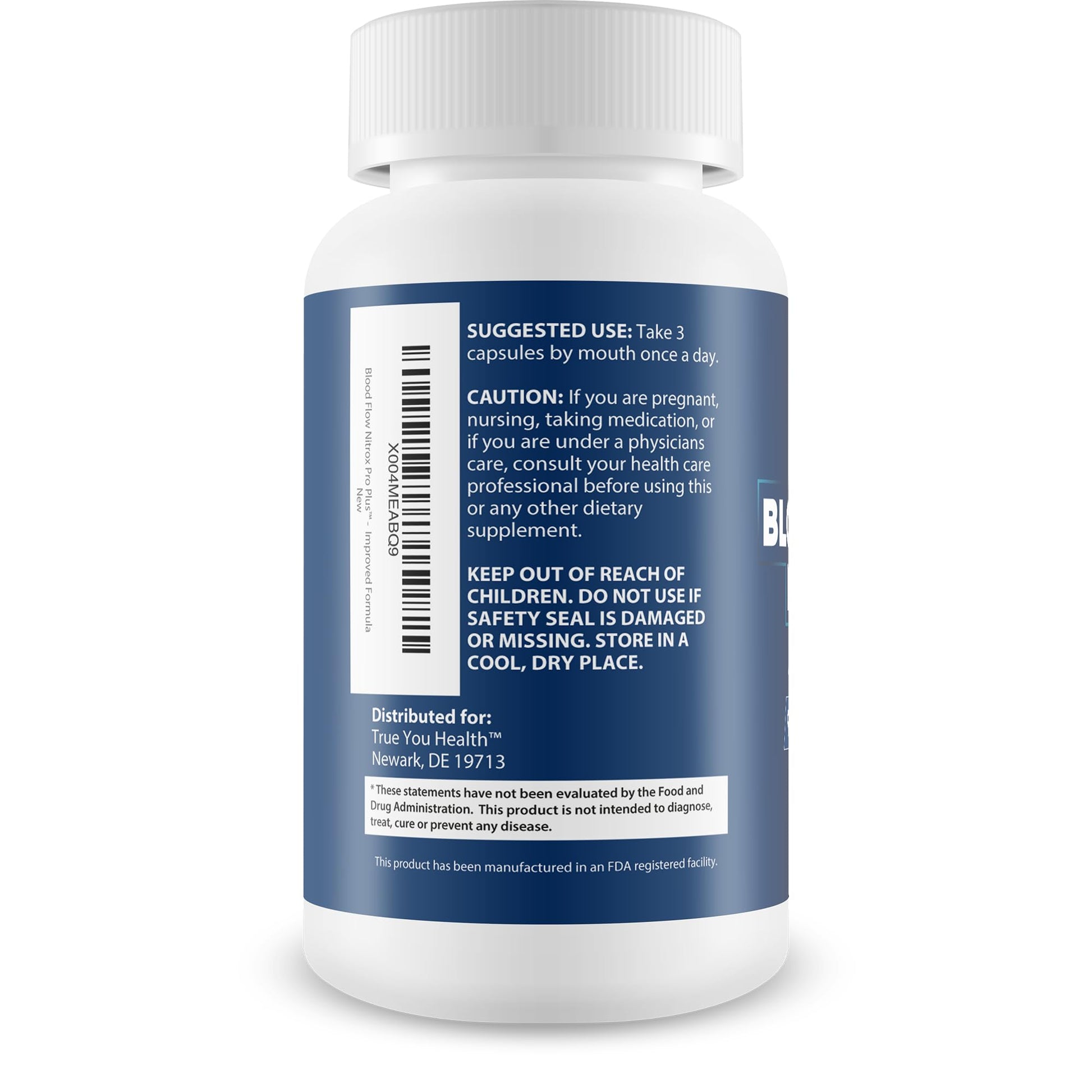 Blood Flow Nitrox Pro Plus - Improved Formula - Our Best Blood Circulation Supplements For Men - Vasodialators - Increase Blood Flow Care Blood Circulation Supplement Blood Flow Supplement For Men True You HealthBuy Supplements Australia