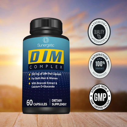 Premium DIM Supplement–Includes 150mg DIM (diindolylmethane), Broccoli, Calcium D SunergeticBuy Supplements Australia
