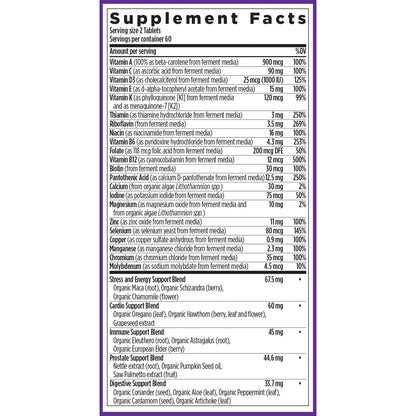 New Chapter Men's Multivitamin Advanced Formula for Stress, Brain, Immune, Heart & Energy Support, Higher Levels of Whole New ChapterBuy Supplements Australia