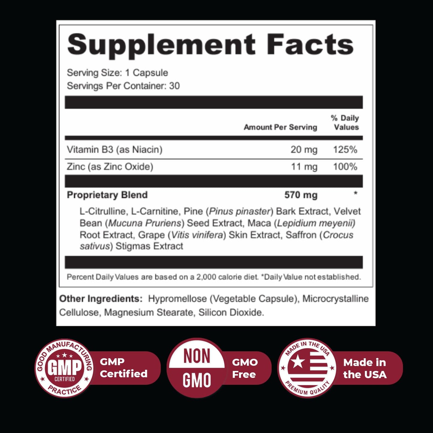 Nature’s NutriWave ErecPower – 100% Natural Men’s Wellness Supplement with Niacin, Zinc & Herbal Blend - Made in USA – 30 Capsules, 3 Month Supply Nature’s NutriWaveBuy Supplements Australia