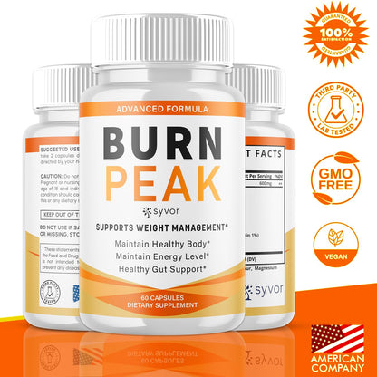 (2 Pack) Burn Peak Capsules, Official Burnpeak Pink Salt Pills with All Natural Ingredients, Advanced BurnPeak Health Supplement with Premium Vitamins for Active Lifestyle Support (120 Capsules) SyvorBuy Supplements Australia