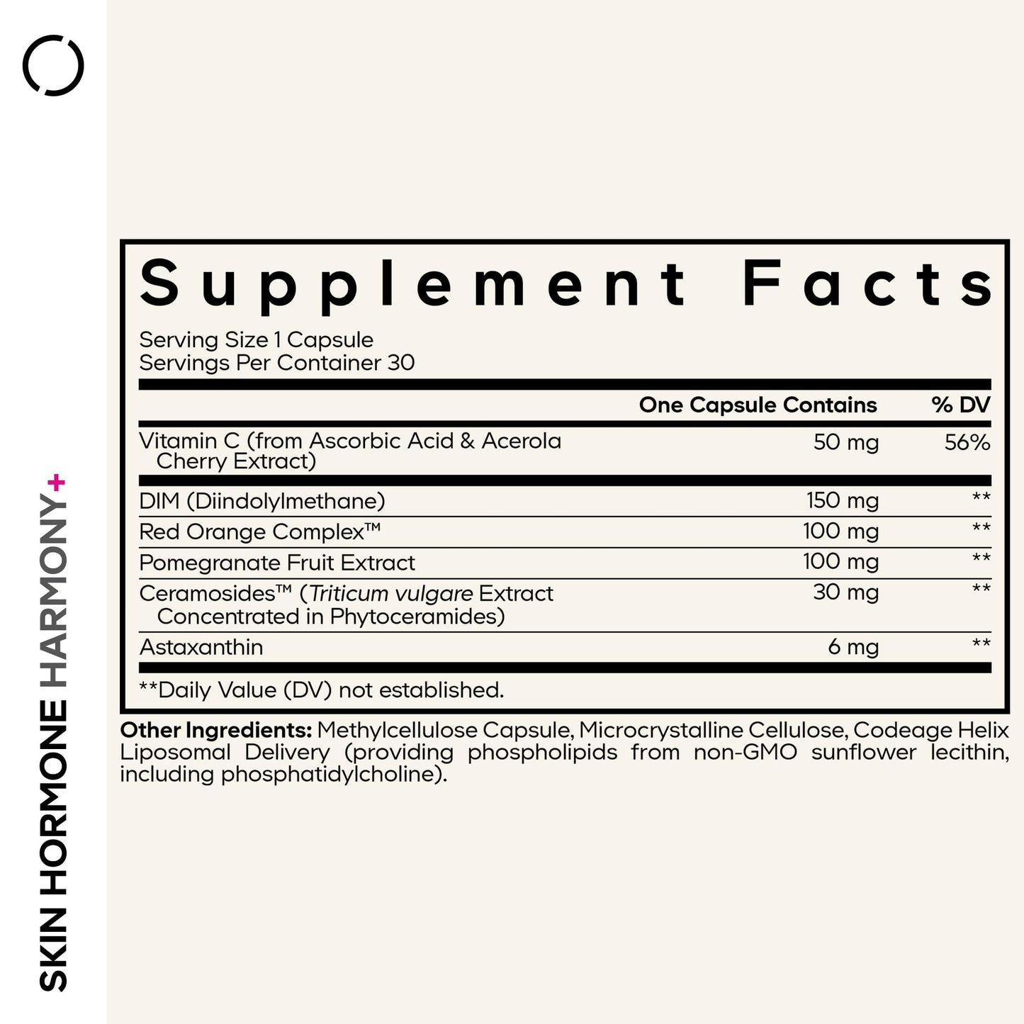 Codeage Skin Hormone Harmony+ Supplement – Skin Hair Support with Ceramosides, Red Orange Complex, Diindolylmethane, Astaxanthin, Vitamin C Ascorbic Acid, Liposomal Delivery – Non-GMO – 30 Capsules CodeageBuy Supplements Australia