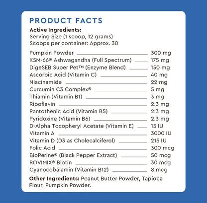 Infinite Pet Life Ultimate Multi-Function Peanut Butter Dog Vitamin Powder | 12.7 oz | All-Inclusive Dog Vitamins and Supplements Infinite Pet SupplementsBuy Supplements Australia
