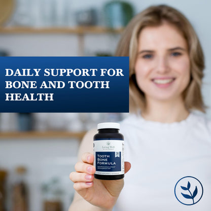 Living Well with Dr. Michelle Tooth & Bone Formula - Supplement with Calcium for Bone Strength & Tooth Enamel Support, D3 + K2, 120 Capsules, Non-GMO, Gluten-Free Living Well with Dr. MichelleBuy Supplements Australia