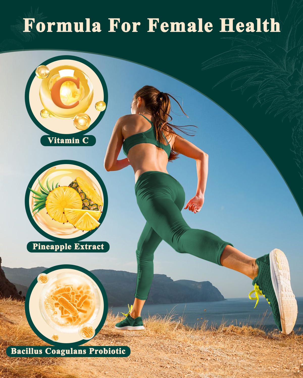 Zenvorica Premium Feminine Balance Gummies for Women - Hawaiian Pineapple pH Balance Probiotic Gummies for Odor and Flora Wellness, Immune Support, Vegan, 60 Count ZenvoricaBuy Supplements Australia