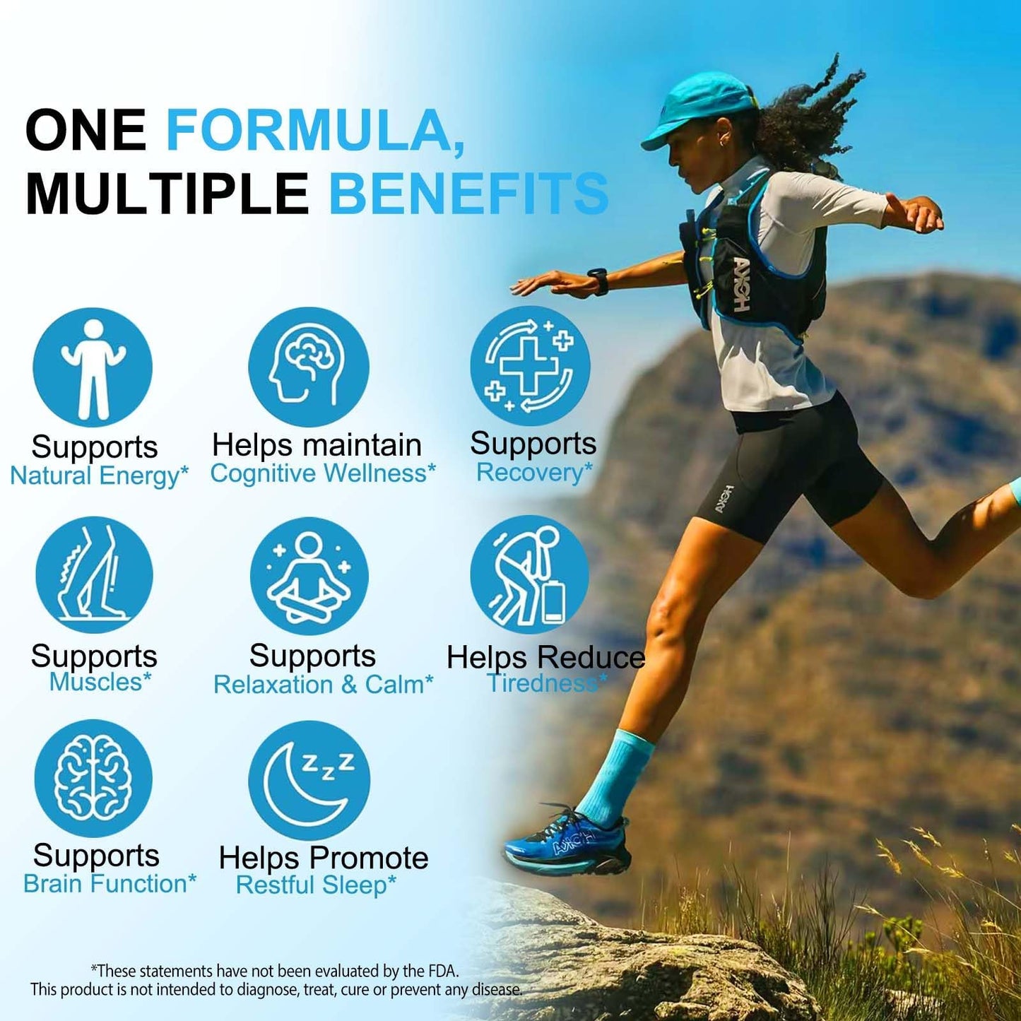 8-in-1 Magnesium Complex 90 Capsules, 1000mg with Magnesium Glycinate, Citrate, Malate, Taurate, Easy Absorption for Health, Energy, Non-GMO, Vegan - Maple Wellness Supplements