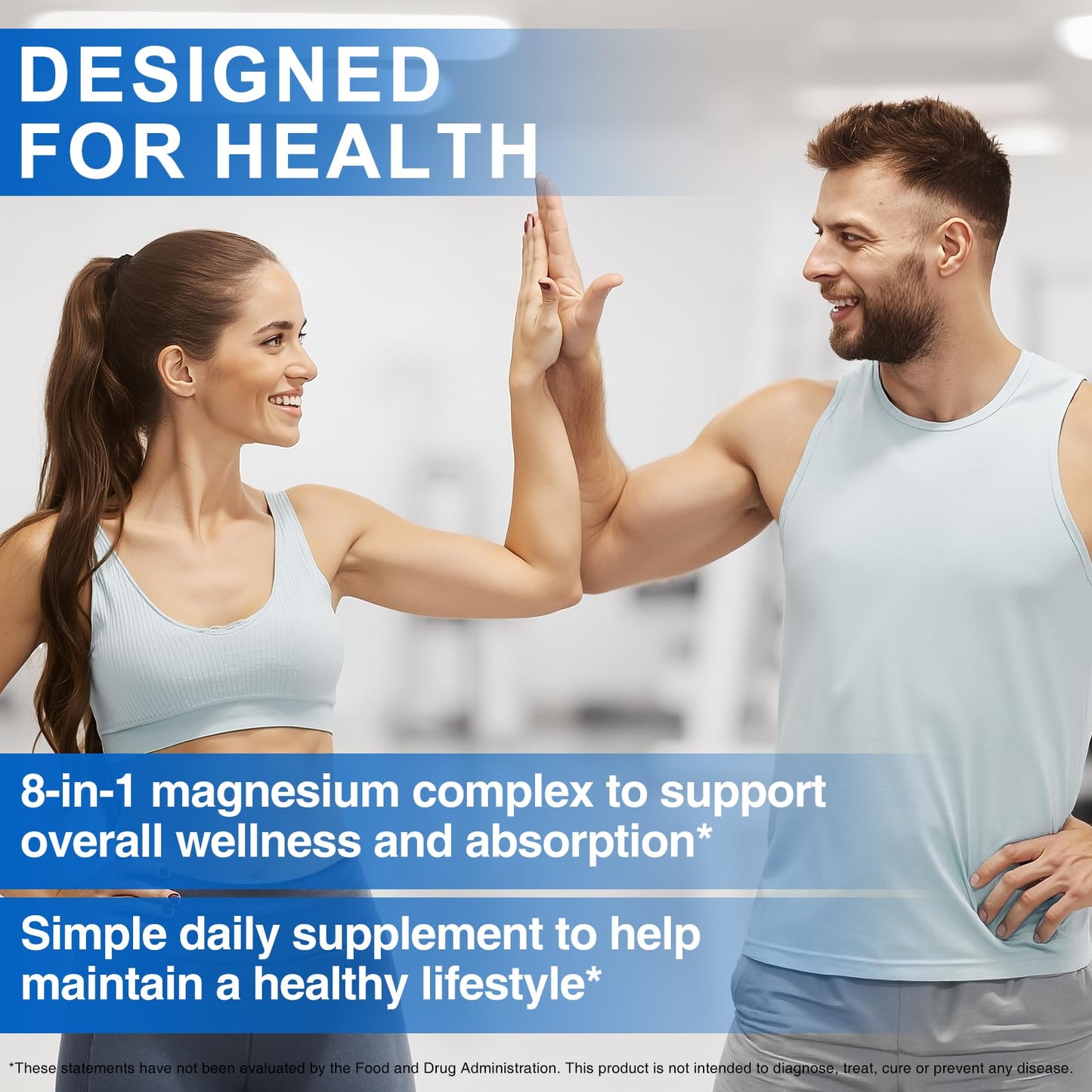 8-in-1 Magnesium Complex Supplement 90 Count, Magnesium Complex Capsules with Magnesium Glycinate, Citrate, Malate, Taurate, Easy Absorption for Sleep, Muscle Relaxation, Nerve & Heart Health, Energy - Maple Wellness Supplements