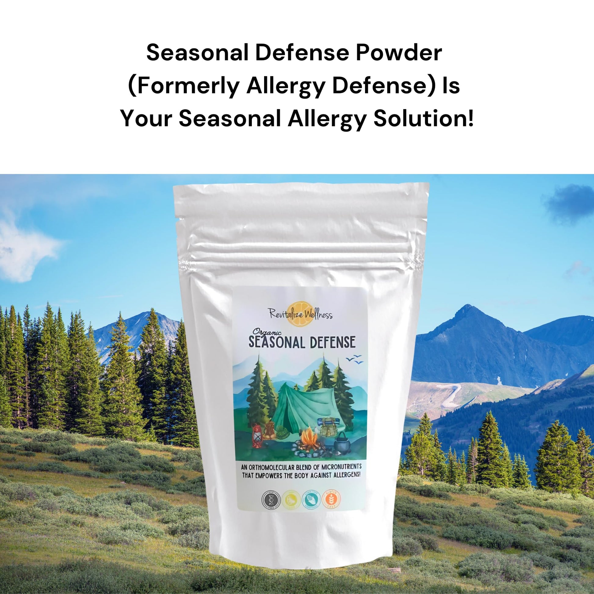 Revitalize Wellness Organic Seasonal Defense Powder Formerly Allergy Defense | Bromelain, Vitamin B3, Vitamin C, Quercetin, and NAC | No Sugar Added | Fruit Punch Flavor | 30 Servings Revitalize WellnessBuy Supplements Australia