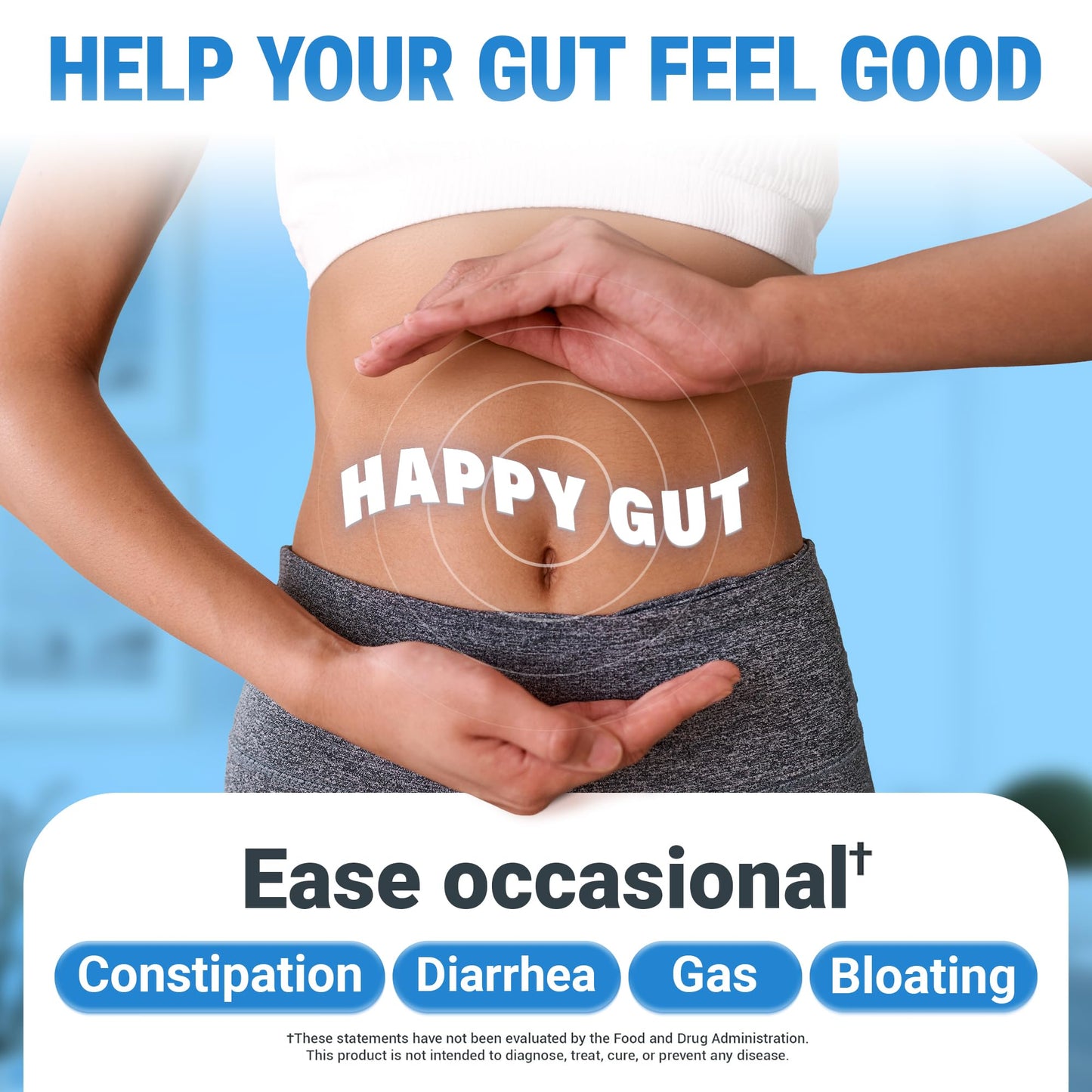 Dr. Berg Probiotic Supplement (60 Billion CFUs) - Helps Ease Occasional Constipation, Diarrhea, Gas & Bloating* - Pre and Probiotics for Digestive Health