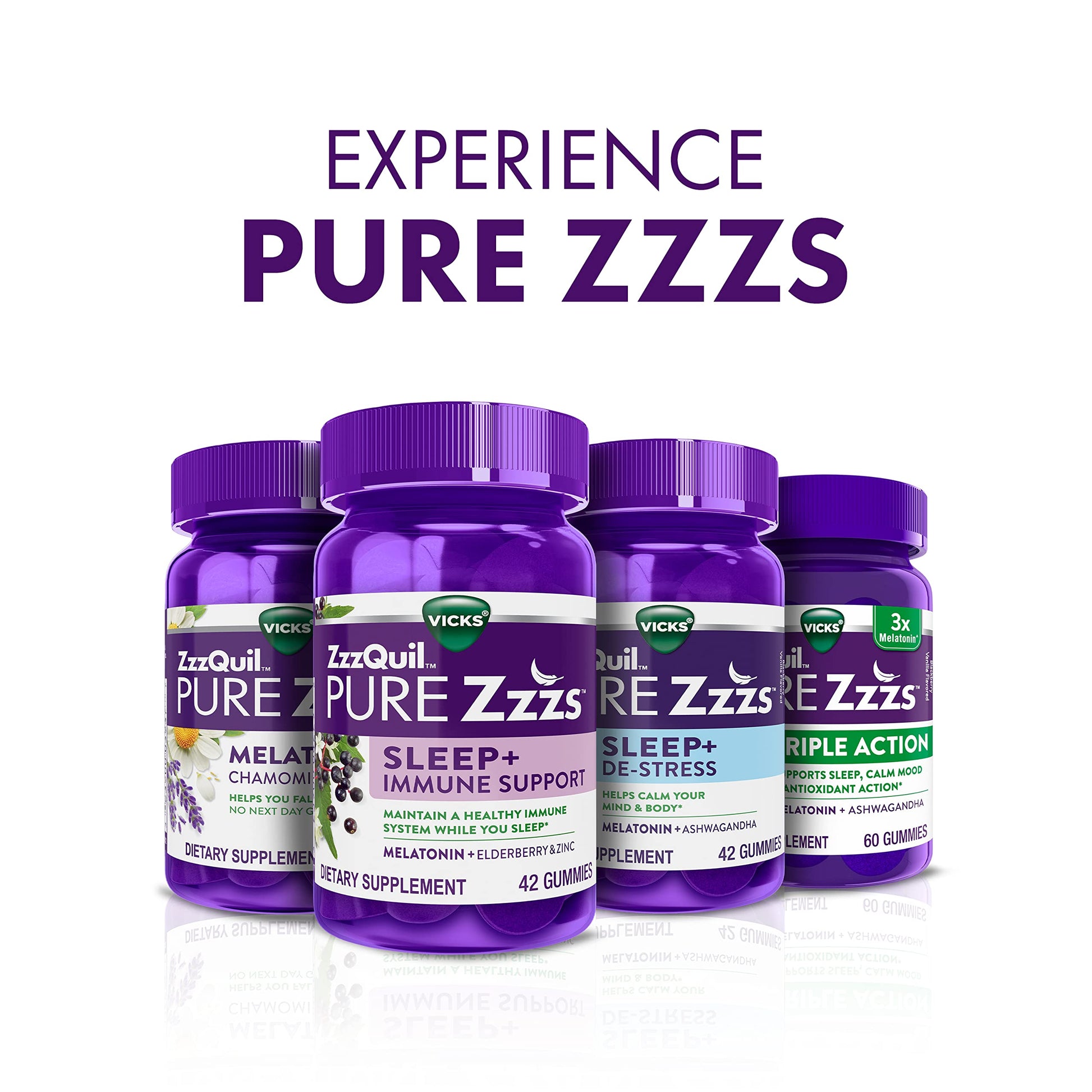 ZzzQuil PURE Zzzs Melatonin Sleep Aid Gummies, Helps You Fall Asleep ZzzQuilBuy Supplements Australia