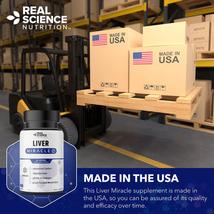 Real Science Nutrition Offers Liver Miracle, Alleviating Symptoms of Abdominal Discomfort, Boosting Energy Levels, Enhancing Mental Clarity, & Overall Vitality Real Science NutritionBuy Supplements Australia