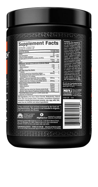 Pre Workout Powder MuscleTech Shatter Pre-Workout PreWorkout Powder MuscleTechBuy Supplements Australia