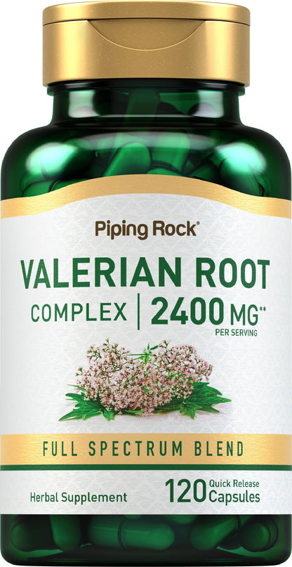 Piping Rock Valerian Root Capsules | 120 Count | Extract Supplement | Herbal Blend | Non-GMO, Gluten Free Piping RockBuy Supplements Australia