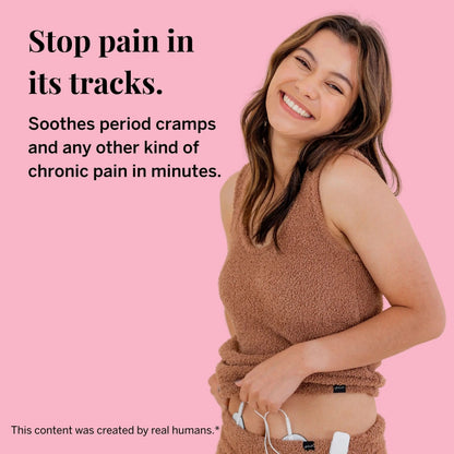 Pixie Period Pain Relief Device - Best PMS Relief Simulator with TENS Technology - Thinnest Wearable Tens Unit - Unnoticeable Under Clothes - Menstrual Cramp Comfort for Feminine Care Pixie CupBuy Supplements Australia