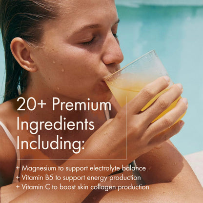 WelleCo HydroProtein Elixir, Potassium Electrolyte Powder with 15g Vegan Protein for Energy, Healthy Hair, Skin & Nails, Easy to Digest Powdered Electrolytes, Passionfruit, 9.5oz Jar WelleCoBuy Supplements Australia