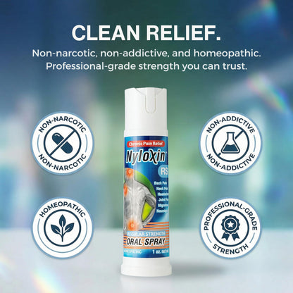 Nyloxin Oral Spray Arthritis Pain Relief, Professional Grade Pain Reliever for Back, Nerve, Knee, Foot, Muscle and Joint Pain Relief and Neuropathy Support (1 oz) (Orange Flavor) NyloxinBuy Supplements Australia