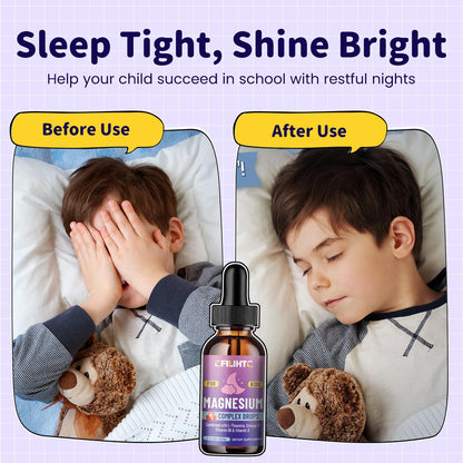 Kids Magnesium Liquid Drops-Magnesium Glycinate Liquid for Kids Supplement-w/L-theanine, Omega-3, Vitamin B6, D3 - for Sleep, Relaxation, Brain, Bones - 4 Fl Oz Children's Calm CFILIHTCBuy Supplements Australia