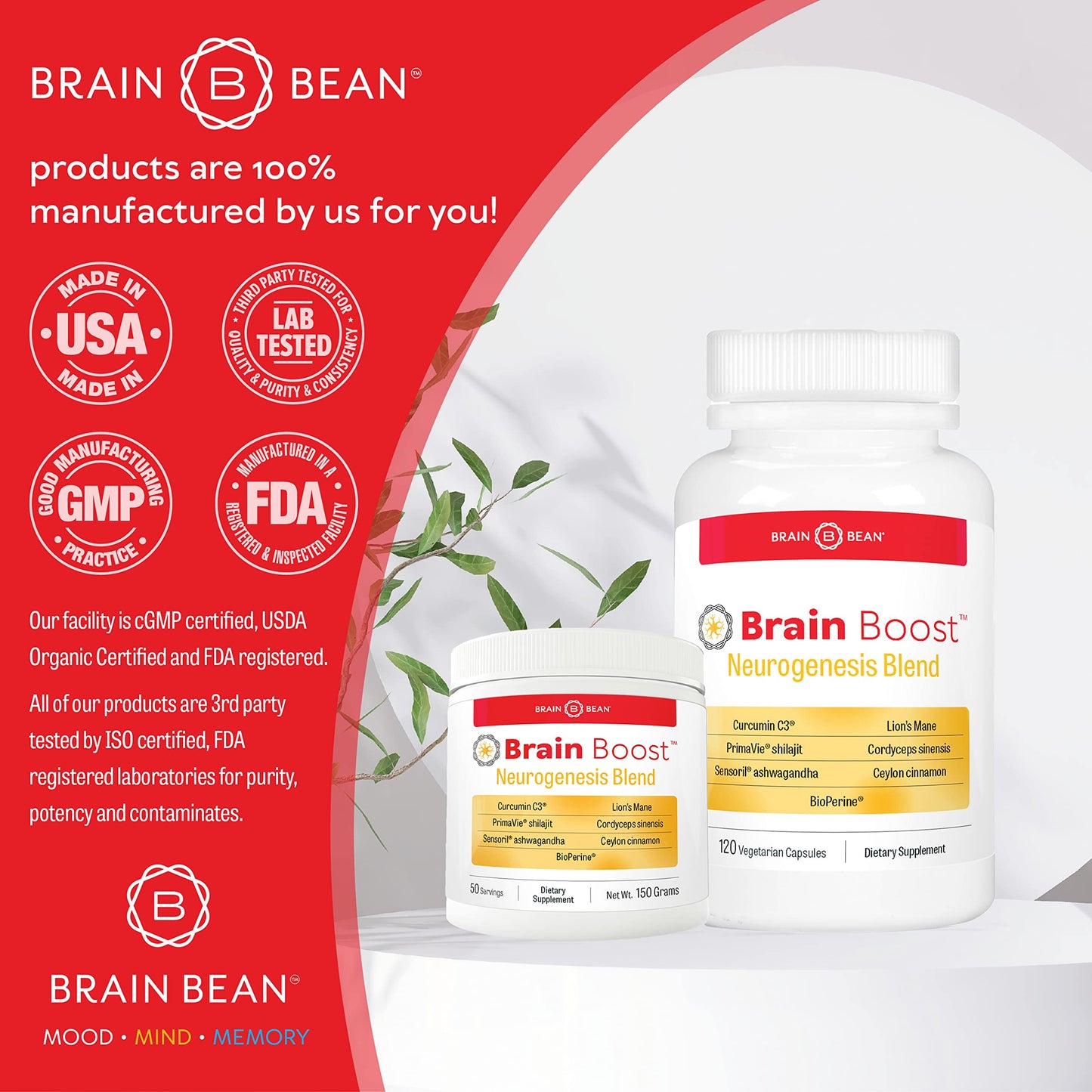 Brain Bean Brain-Boost (Formerly Brain BeanBuy Supplements Australia