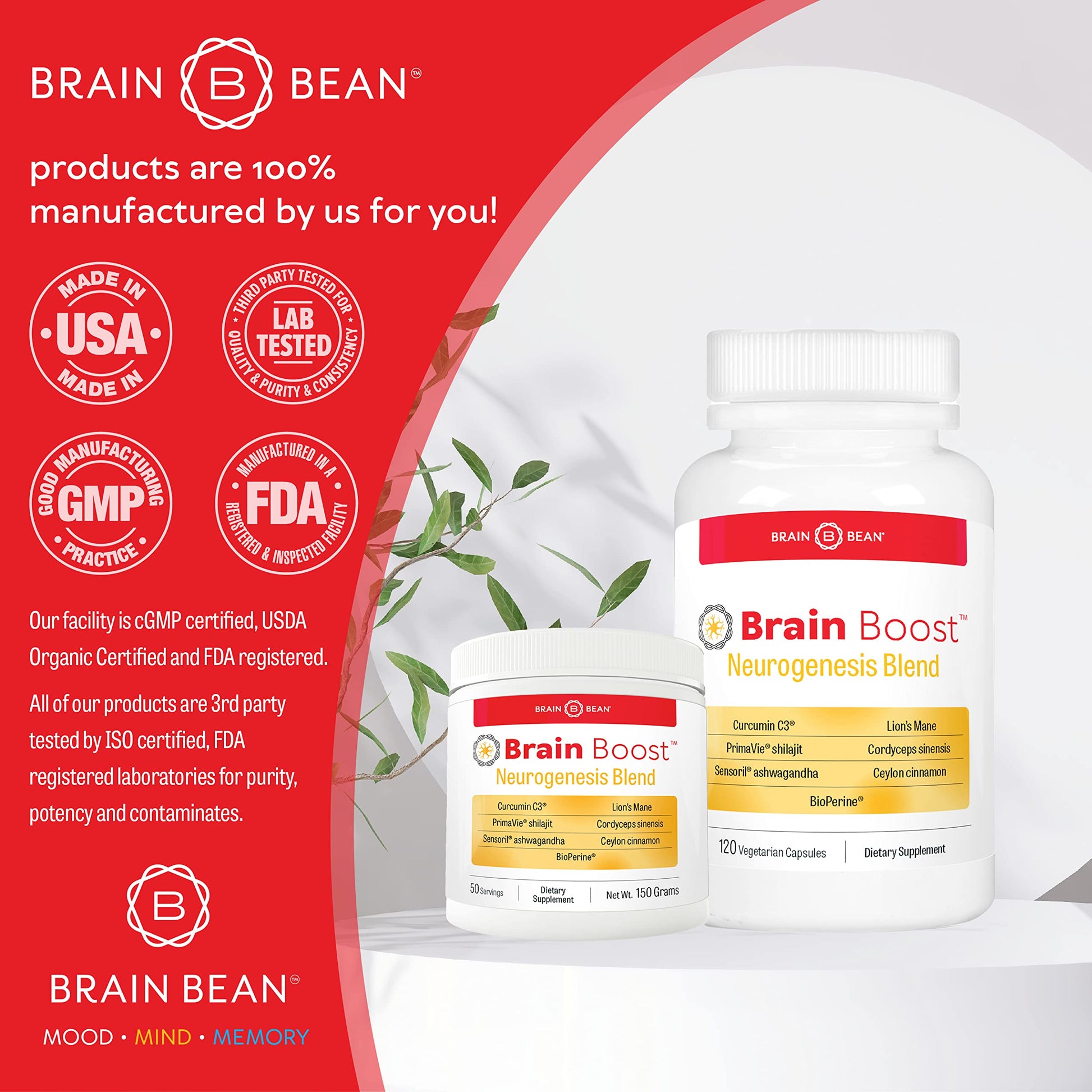 Brain Bean Brain-Boost (Formerly Brain BeanBuy Supplements Australia