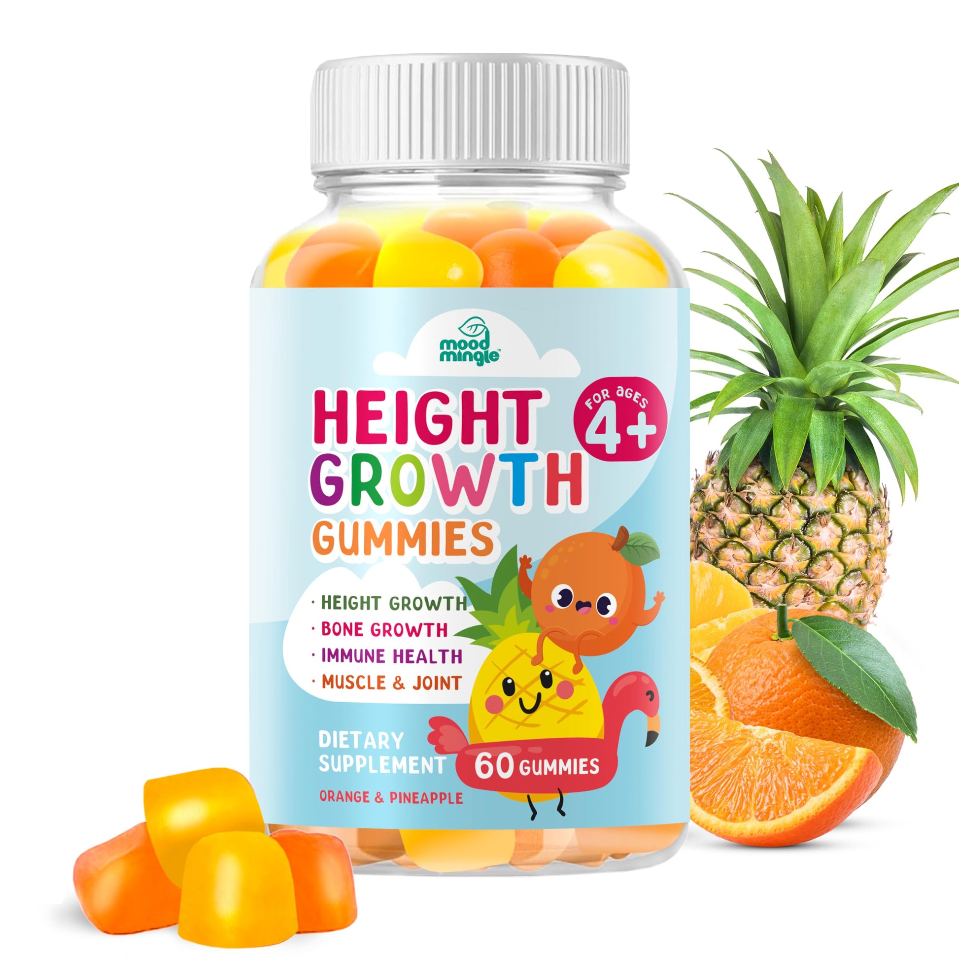 Height Growth Gummies Supplement - Kids Teens Height Increaser Maximizer Grow Taller Vitamins Mood MingleBuy Supplements Australia