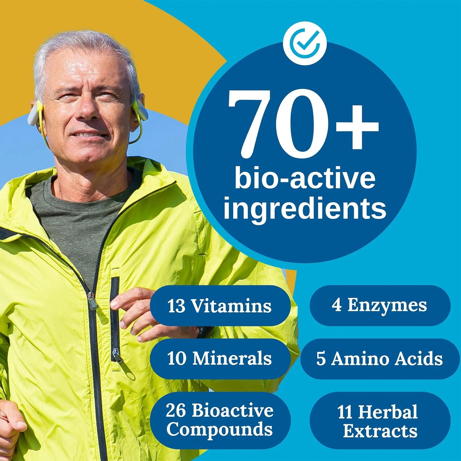 Xtendlife Total Balance Men’s Multivitamin for Immune, Heart, Digestive & Cellular Health - Daily Support Xtendlife