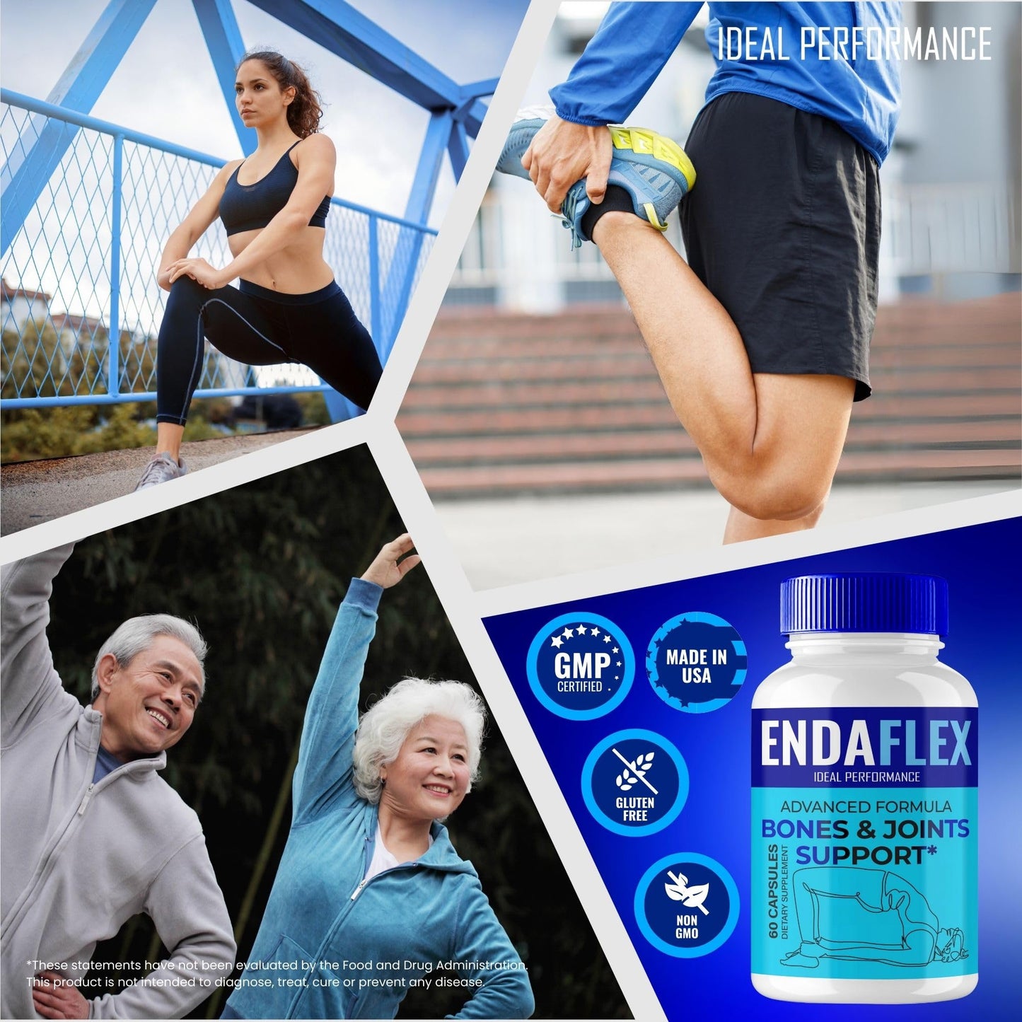 Endaflex Capsules, Advanced Joint Support Supplement Pills for Mobility and Comfort - Maximum Strength, Official Enda Flex Joint Support All Natural Formula, Premium Enda-Flex Reviews (2 Pack) IDEAL PERFORMANCEBuy Supplements Australia