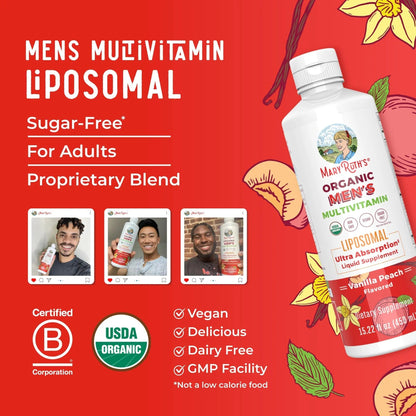 MaryRuth Organics Multivitamin for men | Sugar Free mens Multivitamin | Liquid Vitamins for men | Immune Support Supplement | MaryRuth OrganicsBuy Supplements Australia