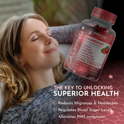 Magnesium Glycinate Gummies - 1000 mg - Magnesium Supplement to Support WELLNESS LABSRXBuy Supplements Australia