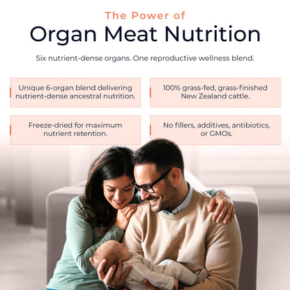 Molecular Fertility Beef Organ Complex - Pasture-Raised, Grass Fed Beef Liver, Brain, Heart, Spleen, Pancreas Blend, Healthy Hormone Balance and Fertility Supplement for Women and Men, 180 Capsules Molecular FertilityBuy Supplements Australia