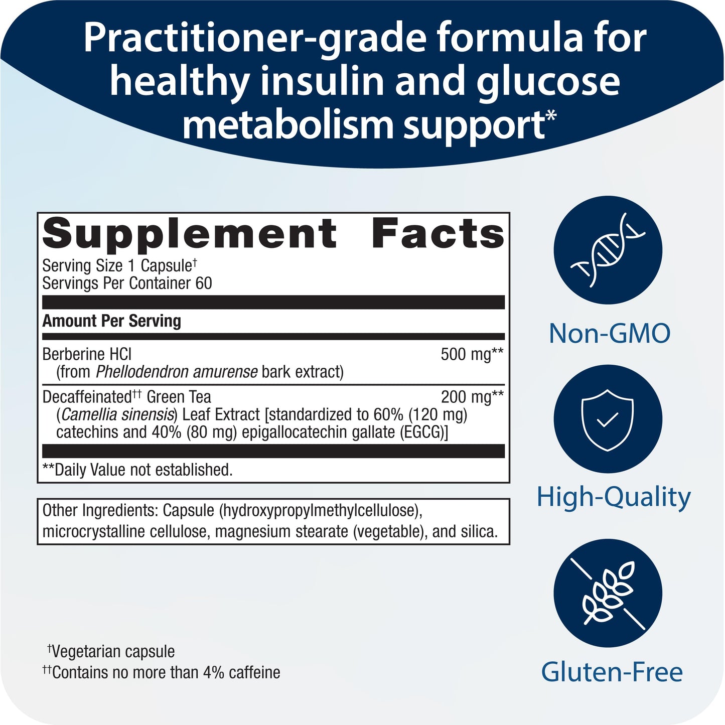 Metagenics Berberine GT - 500 mg Berberine HCl - Supports Heart Health & Carbohydrate MetagenicsBuy Supplements Australia