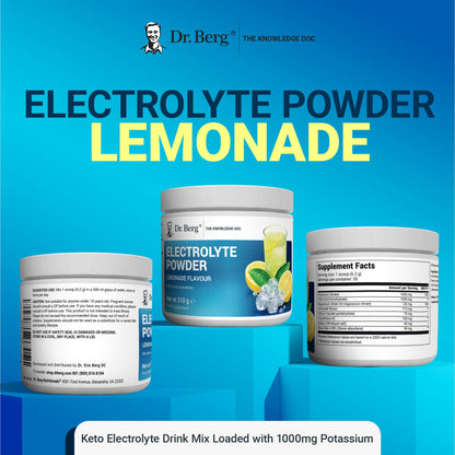 Dr. Berg Electrolyte Powder - Electrolyte Drink Supplements with 1000mg Potassium Dr. Berg NutritionalsBuy Supplements Australia