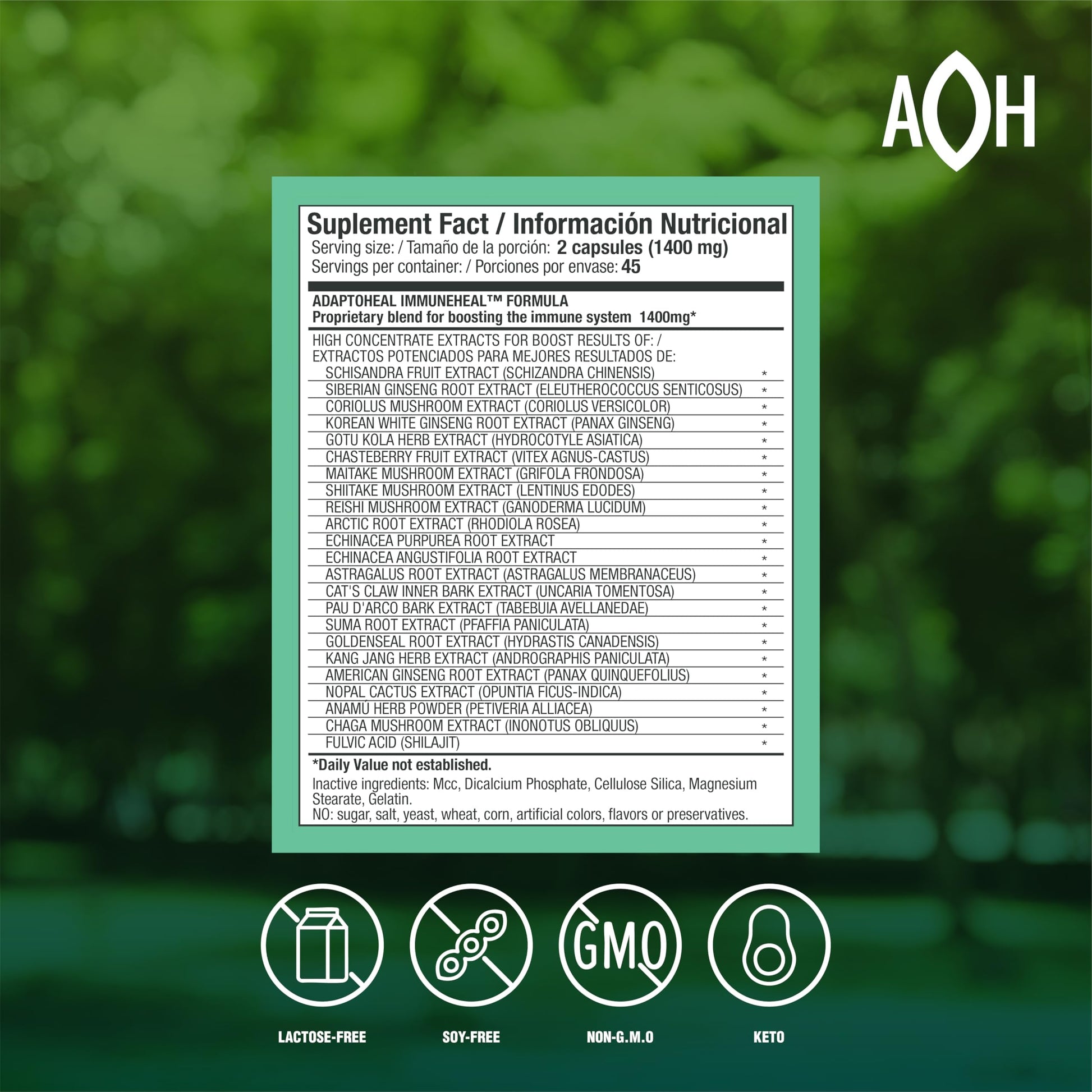 ADAPTOHEAL - Immuneheal – Adaptogen, Immune System Booster Supplement with Schisandra Chinensis, Ginseng and Mushroom Extract (90 Capsules) ADAPTOHEALBuy Supplements Australia