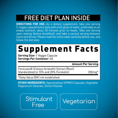 BioGenetic Labs Forskolin Lean & Tone - Weight Loss Pills - Body Toning Formula Fat Burner BioGenetic LaboratoriesBuy Supplements Australia