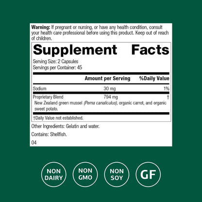 Standard Process Nutrimere - Supports Joint Health - Joint Supplement with Perna Canaliculus & New Zealand Green Mussel - Gluten-Free, Non-Soy & Non-Dairy - 90 Capsules Standard Process Inc.Buy Supplements Australia