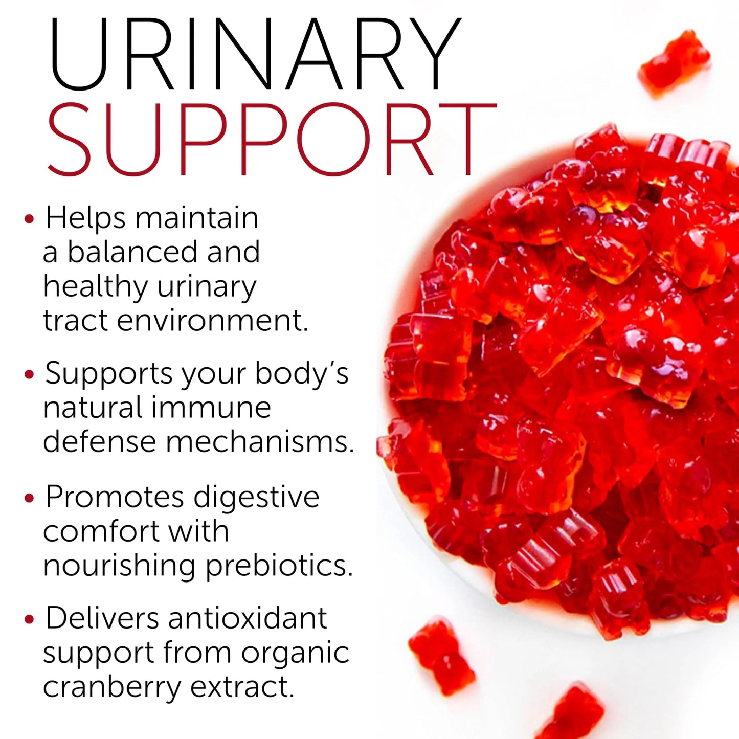 Cranberry Gummies UTI Treatment for Women | Urinary Tract Support for Women | Daily UTI Defense with Cranberry & Probiotics | Promotes Urinary Comfort & Normal Frequency | 60 Gummies Terramed Just Think ComfortBuy Supplements Australia