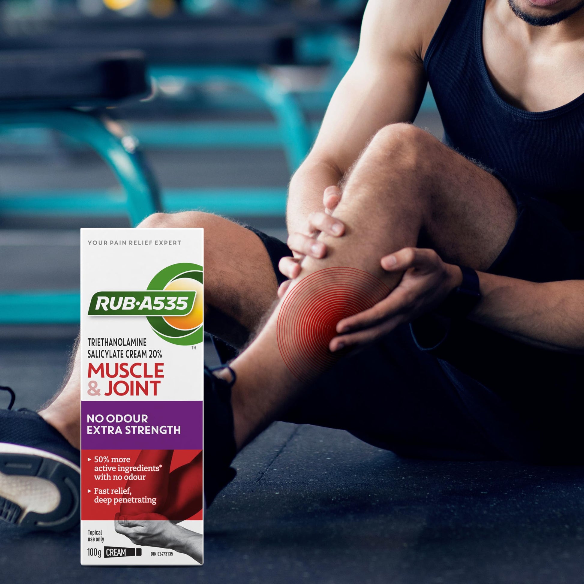 RUB A535 ULTRA STRENGTH NO ODOUR CREAM For Deep Penetrating Relief of Muscle, Joint & Arthritic Pain 100 g Rub A535Buy Supplements Australia