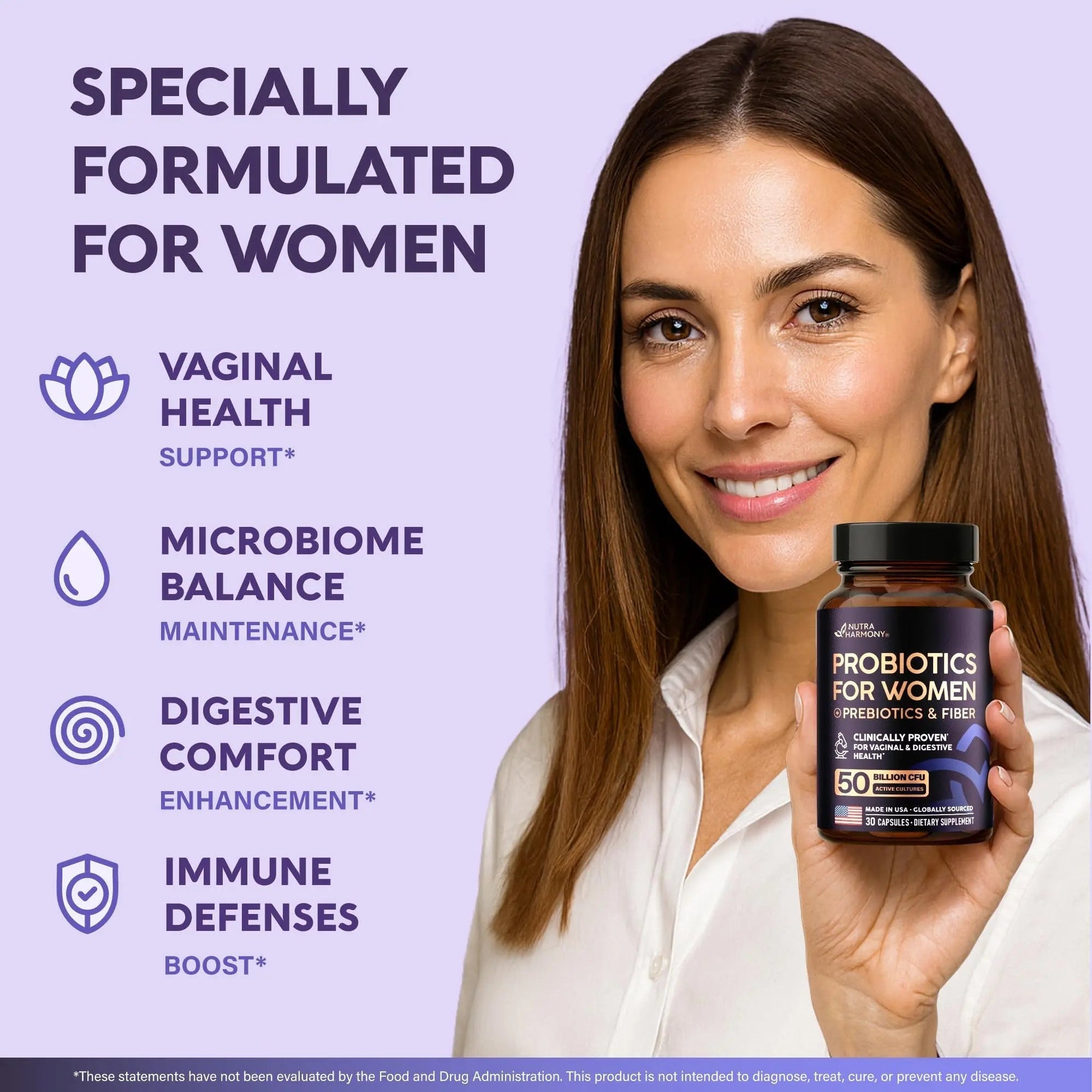 NUTRAHARMONY Multivitamins & Probiotics for Women NUTRAHARMONYBuy Supplements Australia