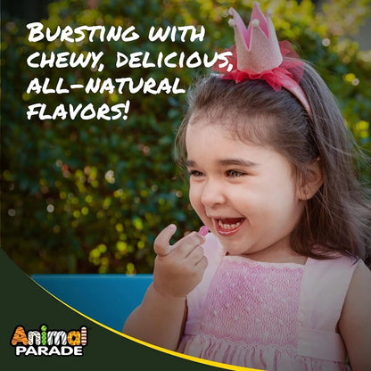 NaturesPlus Animal Parade Multivitamin Children's Gummies - 90 Count - Assorted Cherry, Grape & Orange Flavors NaturesPlus