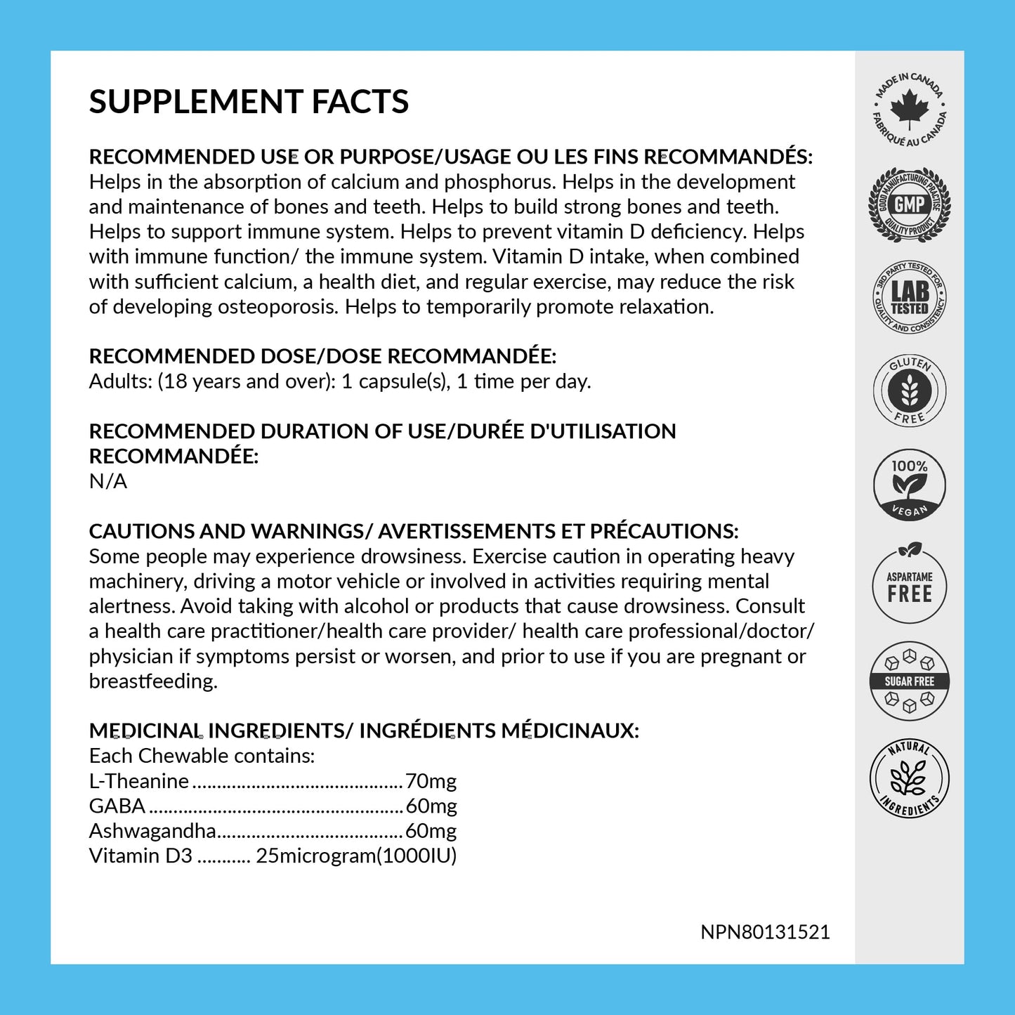REJUVE+ Calm & Destress Nootropic Supplement – Brain Boost | L-Theanine, GABA, Ashwagandha, Vitamin D | Natural Stress Relief & Relaxation | Sleep Enhancer | Mood Enhancer | Honey Vanilla Flavor (1) REJUVE+Buy Supplements Australia