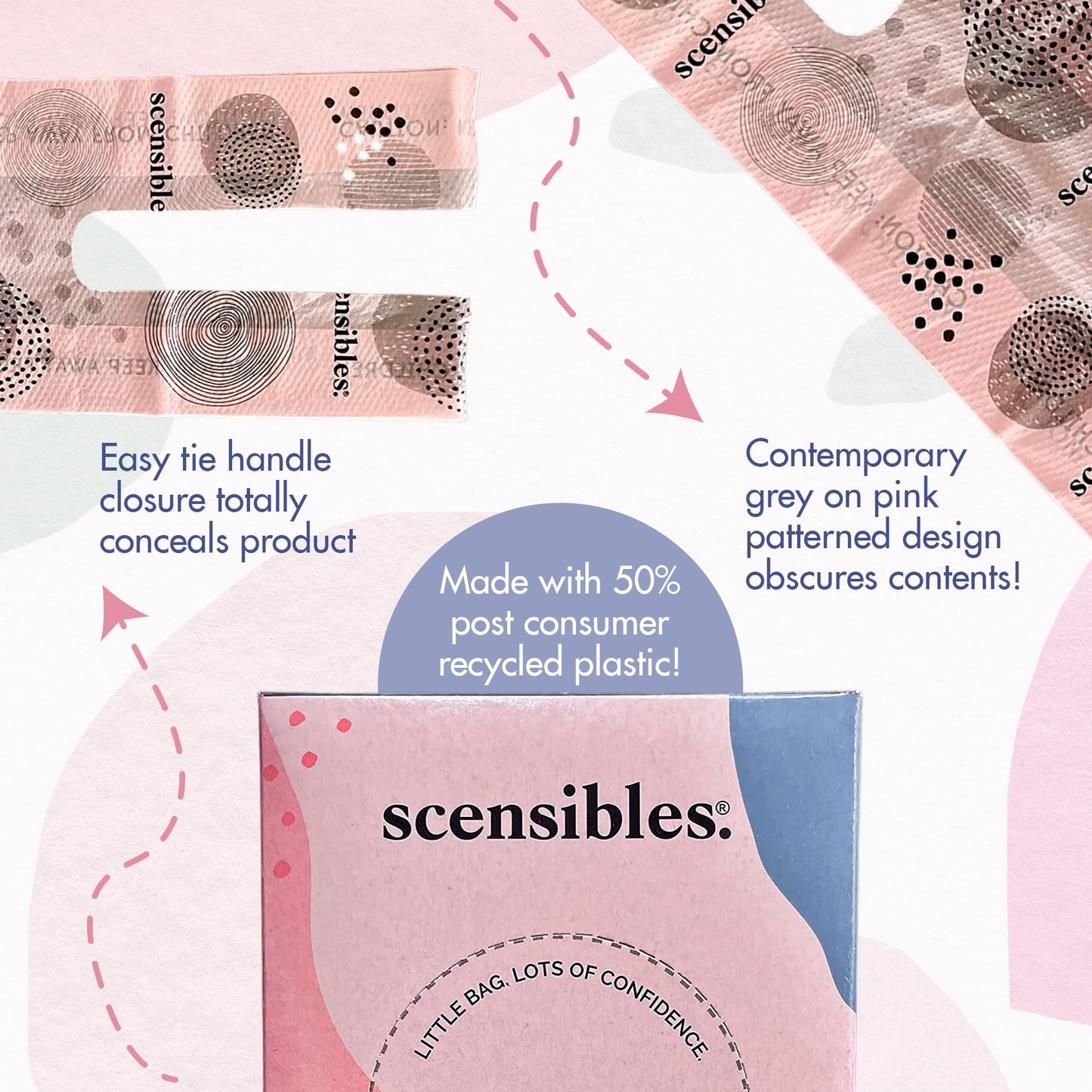 Scensibles Personal Care Disposal Bags (50 Count) - For Tampons, Pads, Liners, Condoms & More SCENSIBLESBuy Supplements Australia